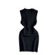 Waist Slimming V-Neck Sleeveless Vest Knit Dress